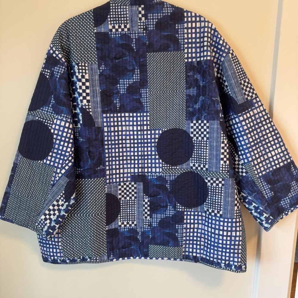 Henrik Vibskov Blue Indigo Patchwork Jacket L - Picture 5 of 5